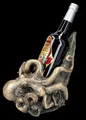 Produktbild: Flaschenhalter - Krake versenkt Schiff - Tierfigur Dekoration Octopus 23cm