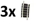 Produktbild: Fleischmann N 9128 3x Gleis gebogen R2 7,5 Grad Radius 225,6mm NEU Piccolo 1:160