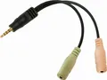 Produktbild: LogiLink Audioadapter 1x3,5mm-Stecker/2x3,5mm-Buchse
