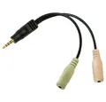 Produktbild: LogiLink LogiLink CA0021 Klinke Audio Adapter [1x Klinkenstecker 3.5 mm - 2x K Audio-Adapter, 0.00 cm