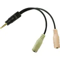 Produktbild: LogiLink CA0021  Klinke Audio Adapter [1x Klinkenstecker 3.5 mm - 2x Klinkenb...