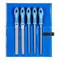 Produktbild: PFERD Werkstattfeilen-Set in PVC-Rolltasche, 5 Feilen, Kreuzhieb H1, 200mm, 11800531 - für die grobe Zerspanung und zum Schruppen geeignet