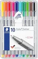 Produktbild: STAEDTLER Fineliner triplus 10 St box