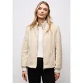 Produktbild: Fellimitatjacke STREET ONE, Damen, Gr. 42, soft fawn beige, Stoff, Obermaterial: 100% Polyester; Futter: 100% Polyester; Bündchen (Ärmel): 98% Polyester, 2% Elasthan; Kragen: 98% Polyester, 2% Elasthan, unifarben, comfort fit normal, hoch geschlossener Ausschnitt, Bündchen, Jacken