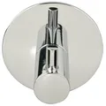 Produktbild: Beslagsboden Single Haken Design selbstklebend Edelstahl poliert, Silber, 48 mm