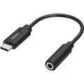 Produktbild: Hama Audio-Adapter USB-C-Stecker/3,5 mm-Klinke-Buchse Stereo Schwarz