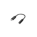 Produktbild: Hama USB C Klinke Adapter, USB C Stecker auf 3,5 mm Klinke-Buchse (AUX Adapter mit DAC Konverter für besten HiFi Stereo Sound, zum Anschluss von Kopfhörer, Lautsprecher an PC, Laptop, Tablet, Handy)