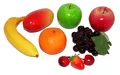 Produktbild: Deko Früchte Mix künstlich 9 Stück Fruits SET REALISTISCH Apfel Banane Mango
