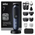 Produktbild: Braun All-in-One Series 7 monitoimitrimmeri, AIO7580, sininen - Schwarz/Blau