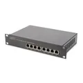 Produktbild: DIGITUS 10 Zoll 8-Port Gigabit Ethernet PoE Switch Unmanaged für 10