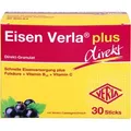 Produktbild: Eisen Verla plus Direkt-Granulat Sticks für gesunde Blutbildung, 30 St. Beutel