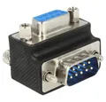 Produktbild: Delock D-Sub 9pol. Adapter Stecker auf Buchse 270° gewinkelt 65595 Computer-Adapter, schraubbar