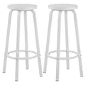 Produktbild: WOLTU Barhocker 2er Set, Runde Tresenhocker 72cm, Weiß