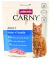 Produktbild: Carny Katzentrockenfutter Adult getreidefrei 350 g Huhn & Forelle