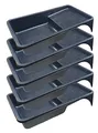 Produktbild: varivendo Kunststoff-Farbwanne, handliche Lackierschale, Lackwanne 160 x 310 mm (5 Stück)