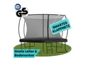 Produktbild: Zero Gravity Gartentrampolin Trampolin Outdoor oval/rechteckig, TÜV GS, 305x213, 366x244, 457x366, Trampolin Komplett-Set inkl. Leiter, Quick-Fold-Netzsystem