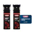 Produktbild: ABUS Abwehrspray SDS80 zur Tierabwehr, 2er Set – hochwirksames Pfefferspray zur Selbstverteidigung bei Tierangriffen – mit Jet-Sprühstrahl für bis zu 5 Meter Reichweite – funktioniert auch kopfüber