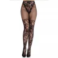 Produktbild: Leg Avenue - Dahlia Spitzenstrumpfhose Netzdetail - Schwarz