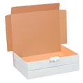 Produktbild: 10 Maxibriefkartons 320 x 225 x 50 mm weiß DIN A4 Warensendung Faltkarton