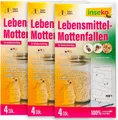 Produktbild: Inseko Klebefalle 12x inseko Lebensmittelmotten Falle I insektizidfrei und geruchlos, Pheromonfalle gegen Lebensmittelmotten und zur Befallsermittlung