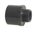 Produktbild: Mega Group Gewindefitting Übergangsnippel PVC-U Klebemuffe/Klebestutzen x Außengewinde 10 bar, Ø 32/40 mm x 3/4 Zoll (PN10)
