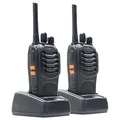 Produktbild: Tragbares Radio PNI PMR R40 PRO, eingestellt mit 2 Stück, 0,5 W, ASQ, TOT, Monitor, programmierbar, 1200-mAh-Akkus, Ladegeräte und Kopfhörer enthalten, VOX Function orange