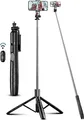Produktbild: 180cm Handy Stativ Ständer & Selfie Stick, Handyhalter mit Abnehmbarer Fernbe...