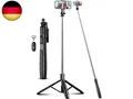 Produktbild: 180cm Handy Stativ Ständer & Selfie Stick, Handyhalter mit Abnehmbarer 