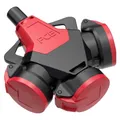 Produktbild: PCE PC Electric 253712-sr5 3fach-Kupplung Gummi 250 V Rot IP54 (253712-sr5)