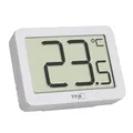 Produktbild: TFA Dostmann Innenthermometer digital, 30.1065.02, Raumtemperatur überwachen, Mini Thermometer, Max-Min-Werte, -10...+60∞C, magnetisch oder Ständer, klein, weiß