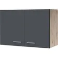 Produktbild: Flex-Well Exclusiv Küchen-Oberschrank Morena 80cm Basaltgrau matt-San Remo Eiche