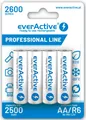 Produktbild: AA Akku 2600mAh Ni-MH 4er Set everActive Mignon R6 1.2V Weiß vorgeladen