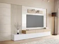 Produktbild: MIRJAN24 Wohnwand Narezi II, (TV-Lowboard, Wandboard, Wandpaneel), Griffloses Öffnungssystem, 300x40x209 cm