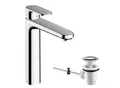 Produktbild: hansgrohe Vernis Blend 190 Waschtischarmatur 71552000 mit Zugstangen-Ablaufgarnitur, chrom