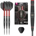 Produktbild: Target Darts Scope Swiss Point Steeldarts, 90% Tungsten Dart-Set, Barrel 04-22G | Steeldarts Set, Darts in Rot & Schwarz, Profi Dart-Set mit Swiss Points & Tool
