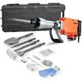 Produktbild: VEVOR Abrisswagenheberhammer, 2200 W, Elektrischer Jackhammer, Strapazierfähig, 1400 BPM Betonbrecher 4 Stück Meißel Bit, Handschuhe