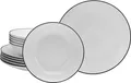 Produktbild: CreaTable, 13188, Luna Black Line, Tafelservice 12-tlg, Porzellan