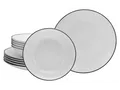 Produktbild: Creatable Geschirrset »Luna Black Line« (12-teiliges Tafelservice)