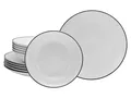 Produktbild: Creatable Geschirrset »Luna Black Line« (12-teiliges Tafelservice) - B-Ware sehr