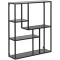 Produktbild: Mid.you Wandregal, Schwarz, Metall, Holzwerkstoff, 75.0x91.0x20.0 cm, Reach, Wohnzimmer, Regale, Wandregale