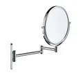 Produktbild: Duravit Kosmetikspiegel D-Code, Vergrößerungsspiegel mit 1x/3x Vergrößerung, Schminkspiegel 360° Schwenkbar, Wandmontage, Chrom, 203x330x310 mm