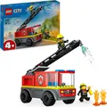 Produktbild: LEGO City Feuerwehrleiterfahrzeug - Feuerwehrauto Spielzeug mit 2 Feuerwehrmann Minifiguren für Jungen und Mädchen ab 4 Jahren - Lernspielzeug - Geschenk für Vorschulkinder 60463