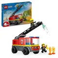 Produktbild: LEGO City Feuerwehrwagen mit Leiter 60463, 82 Teile + Geschenktüte, ab 4 Jahren