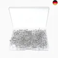 Produktbild: 100 Stück Transparente Reißzwecke, Reißnagel mit Plastikbox, Karte Nagel Pi