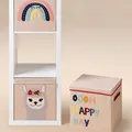 Produktbild: Lifeney Aufbewahrungsbox mit Deckel Happy Day, 33x33x33cm 833502
