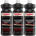 Produktbild: 3x SONAX PROFILINE Actifoam Energy Snow Foam Shampoo Aktivschaum Konzentrat 1L