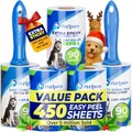 Produktbild: PetLovers Extra klebrige Fusselrolle Mega Value Set 450 Blatt für die Tierhaarentfernung Hunde- und Katzenfusselentfernung 5 Stück