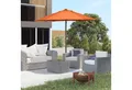 Produktbild: Outsunny Sonnenschirm sechseckig, windfest, stabil, LxB: 196x196 cm, Balkonschirm, Strandschirm, für Strand Balkon Terrasse Garten, Orange