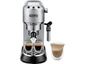 Produktbild: DELONGHI Dedica Style EC685.M - Professionelle Milchaufschäumung und schmales Design, Siebträger Espressomaschine Silber Matt