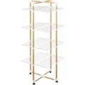 Produktbild: 5 five simply smart - Wäscheständer turm 4 räder 40m holzeffekt - Gold